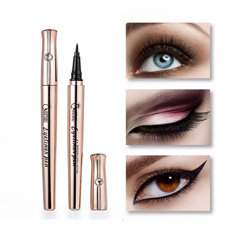 1PC Eyeliner Liquid Long-Lasting Waterproof Non-Dizzy Dyeing Eye Eyeliner Eyeliner Long-lasting Pen Waterproof Black