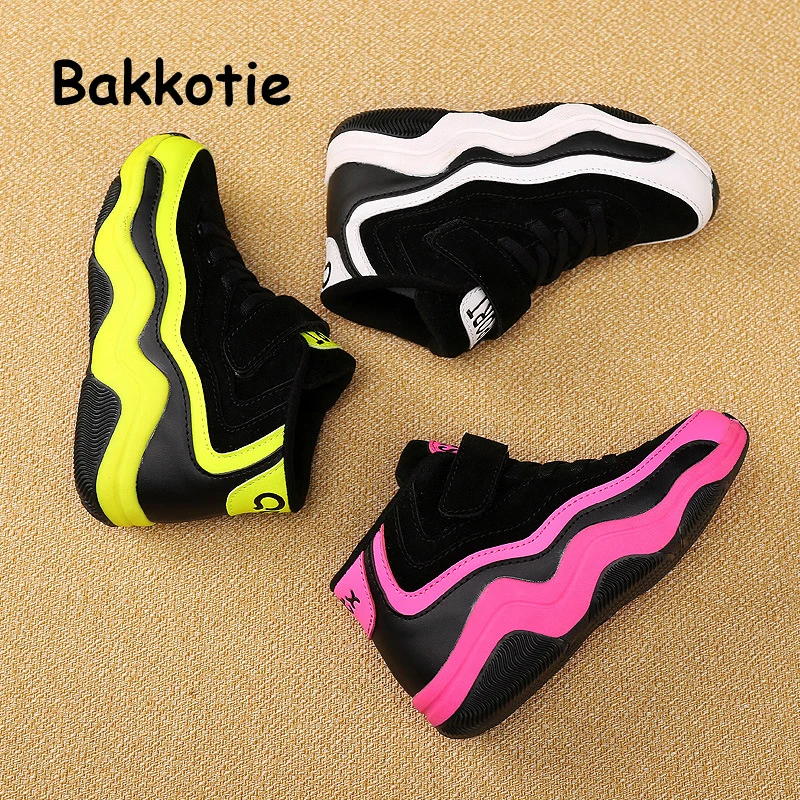 Bakkotie/Коллекция года; сезон весна; модные детские кроссовки для отдыха из искусственной кожи; повседневные дышащие кроссовки для бега для маленьких девочек