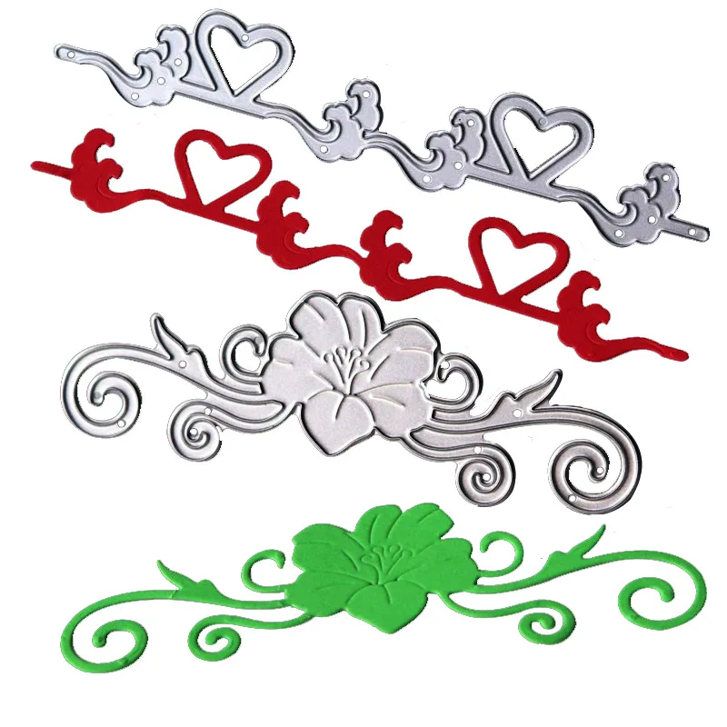 

Lace Cutting dies Flower Christmas Dies Heart Metal cutting die new 2019 Craft dies cut for DIY scrapbooking Paper Card making