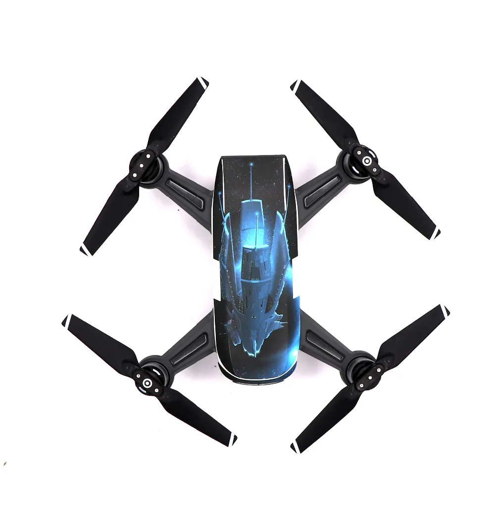 

Nesest 6pcs DJI Spark Fuselage Skin Stickers Aircraft Waterproof PVC Dustproof Wrap Sticker Decals Paster for Spark