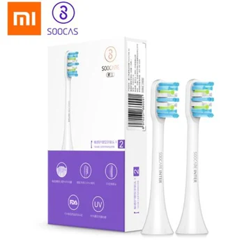 

New 2PCS/lot Xiaomi Soocare Soocas X3 Brush Heads Replacement For Soocas X3 Brush