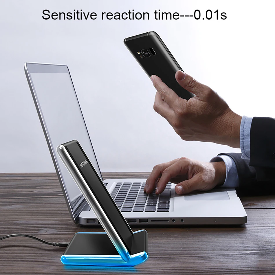 !ACCEZZ 7.5W Fast Qi Wireless Charging For iPhone X 8 Plus 10W For Samsung Galaxy Note 58 5W Wireless Charge For Google Nexus 4 (3)