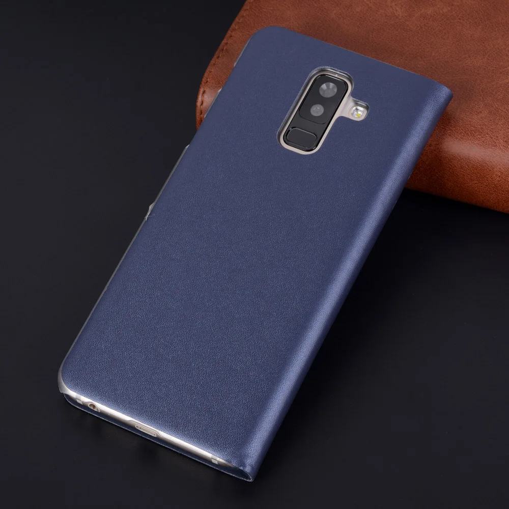 Кожаный чехол книжка для Samsung Galaxy A6 2018 A 6 Plus A6plus SM A600 A605 A600F A600FN A605F A605FN A6|Бамперы| |