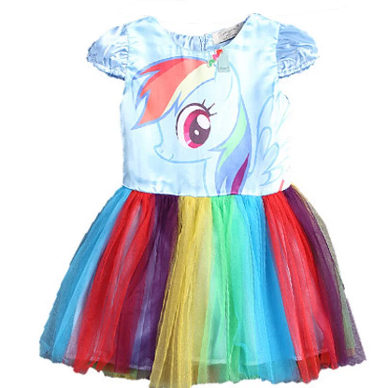 Маскарадное платье принцессы с юбкой-пачкой «Мой маленький пони» для маленьких девочек; Нарядные Костюмы - Цвет: style 1