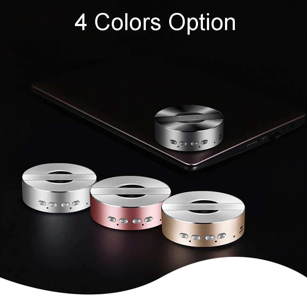 Wireless Bluetooth Speaker Mini Portable Metal Subwoofer Hifi Speaker Computer Blutooth Speaker With TF Mic For Mp3 Iphone