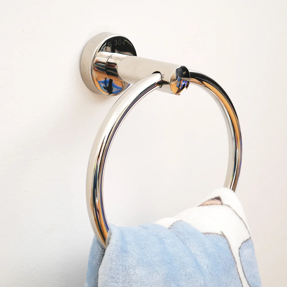 304# круглое настенное кольцо для полотенец Держатель Вешалка для ванной комнаты