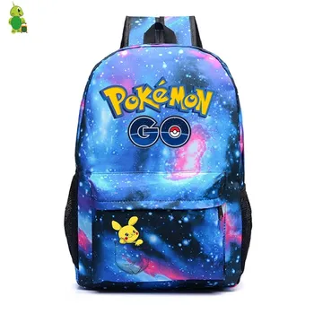 

Cartoon Pokemon Go Backpacks Galaxy School Bags for Teenage Girls Boys Women Daily Backpack Men's Laptop Backpack Travel Bags