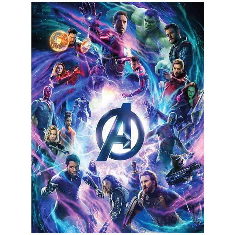 

5D Diy Diamond Painting Cross Stitch full Square Round Diamond Embroidery Marvel Superhero painting by numbers DecorationZP-2006