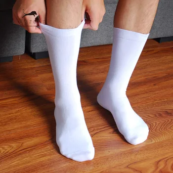 

Brand Business New Hot Winter Men Socks Bamboo Fiber Antibacterial Deodorant Dress Gentleman Thickened Men Crew Socks US9-13