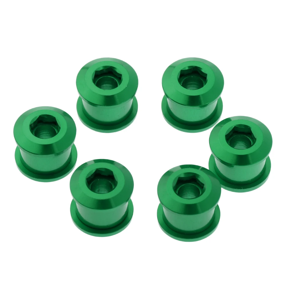 6PCS 7075 Aluminum Alloy CNC Bicycle Chainring Screws Bolts for Road Bike MTB Bicycle