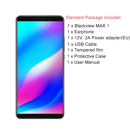 Blackview MAX 1 проектор для мобильного телефона AMOLED 4680 мАч Android 8,1 Мини проектор передвижной дома ТЕАТР 6 ГБ+ 64 смартфон - Цвет: Standard Package