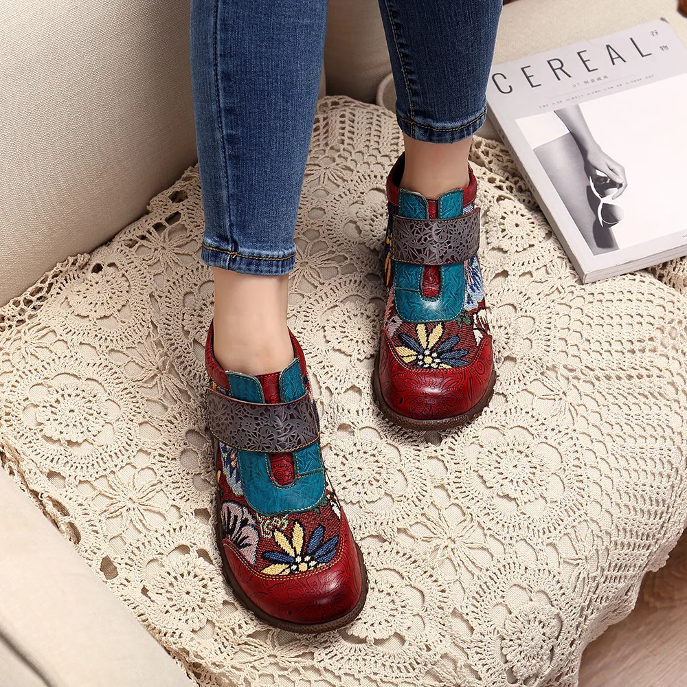 Genuine Leather Winter Ankle Boots For Women Shoes Handmade Large Size Woman Sneakers Retro Increased Women Boots Tenis Feminino (3)