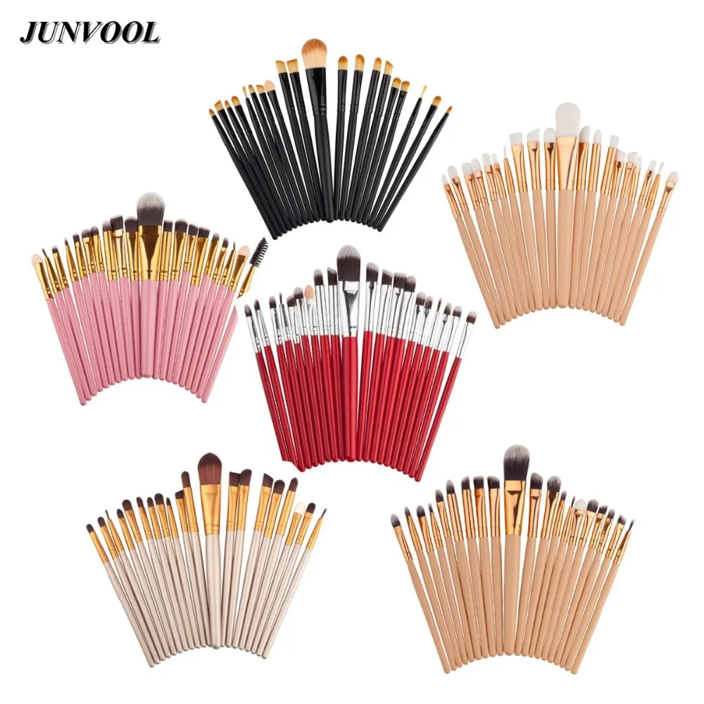 

20pcs Eye Makeup Brushes Set Eyeshadow Blending Brush Powder Foundation Eyebrow Lip Eyeliner Brush Cosmetic Tools Mini Colors