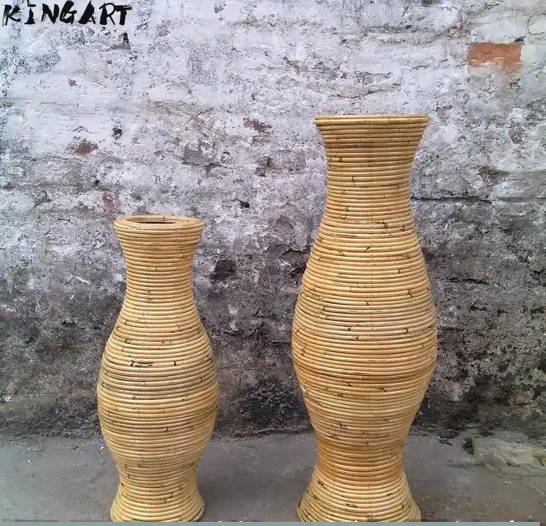 Chinese Large Bamboo Floor Vase Big Living Room Decorative Floor