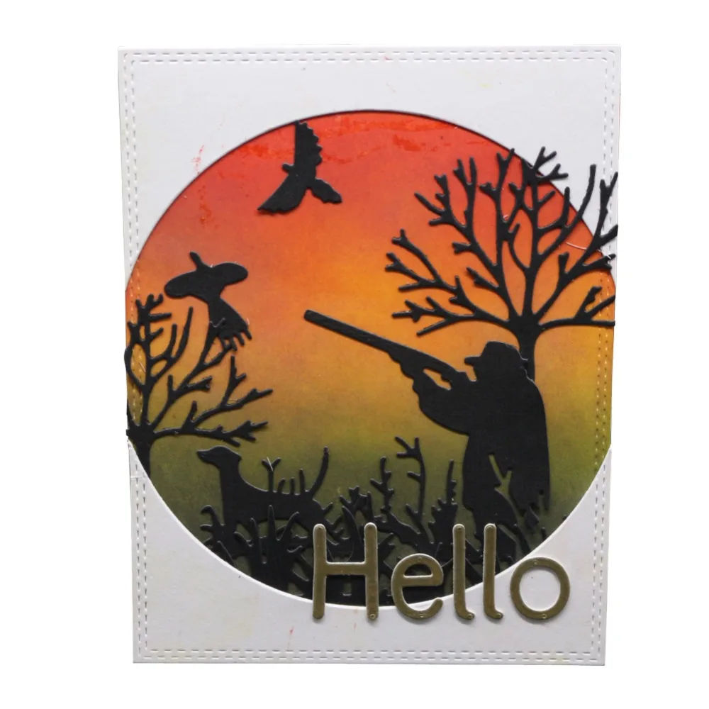 

Hunter Metal Cutting Dies For DIY Scrapbooking Card Making Album Stencil Embossing Clear Background Stamps And Dies 2019
