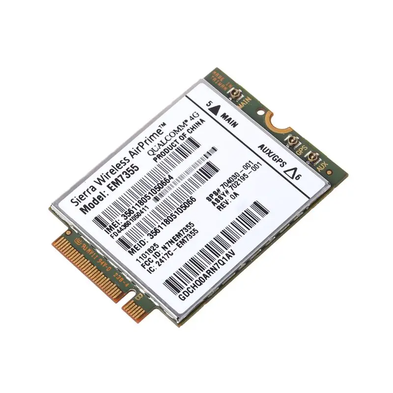 Карта WWAN беспроводная wifi Sierra для hp LT4111 EM7355 Gobi5000 4G LTE Modual NGFF M.2 HSPA WCDMA