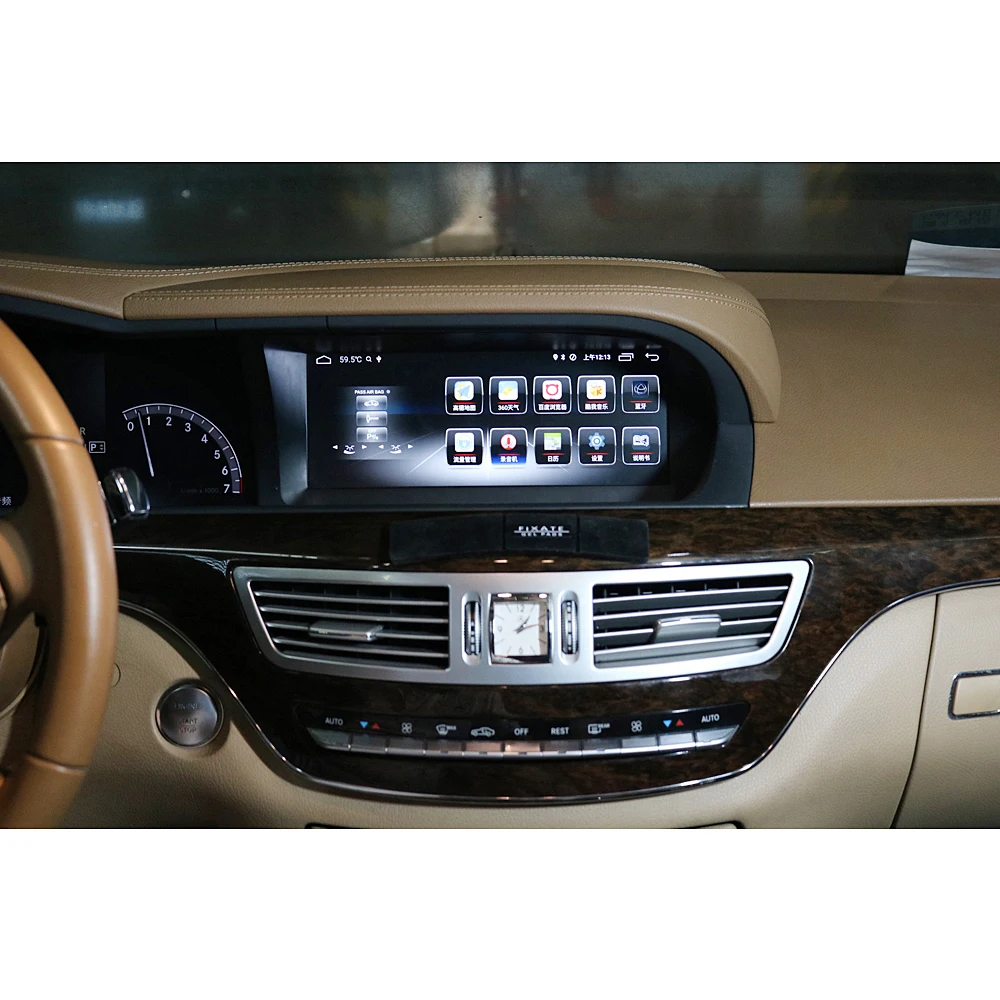 Дисплей Qualcom на Android 10 25 дюйма 4 Гб ОЗУ для Benz S Class W221 2006 2013|Мультимедиаплеер авто| |