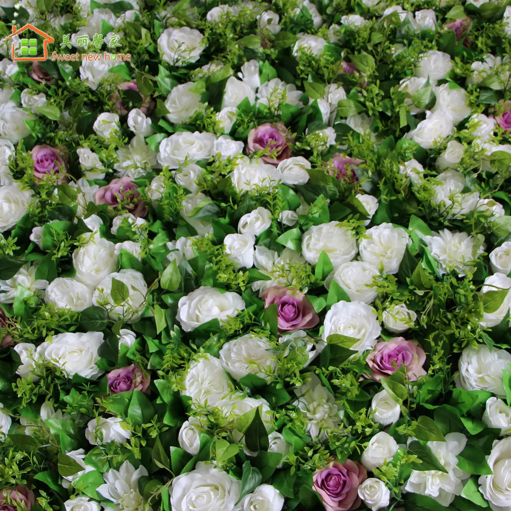 sweet new home Artificial silk flower wall David Austin rose new Dahlia