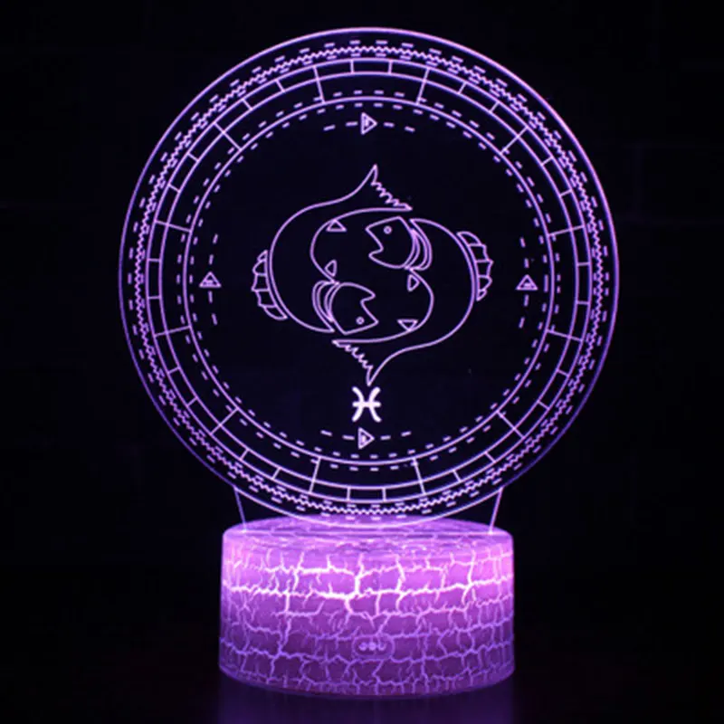 Овен тема 3D светодиодный лампа светодиодный ночник 7 цветов изменить сенсорный настроение Рождество подарок Dropshippping