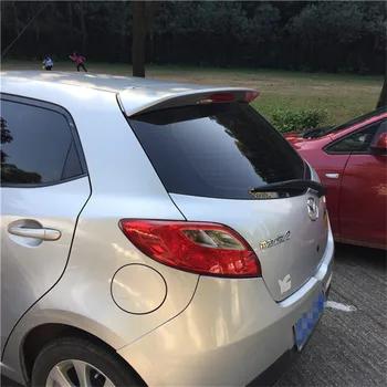 

Osmrk unpainted ABS tail wing rear spoiler roof visor for mazda 2