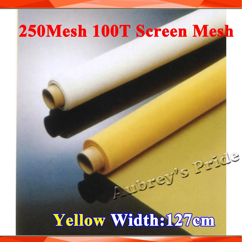 1 yard of 350 Count Silk Screen Printing Mesh Fabric Polyester Yellow-SHIPS FREE 