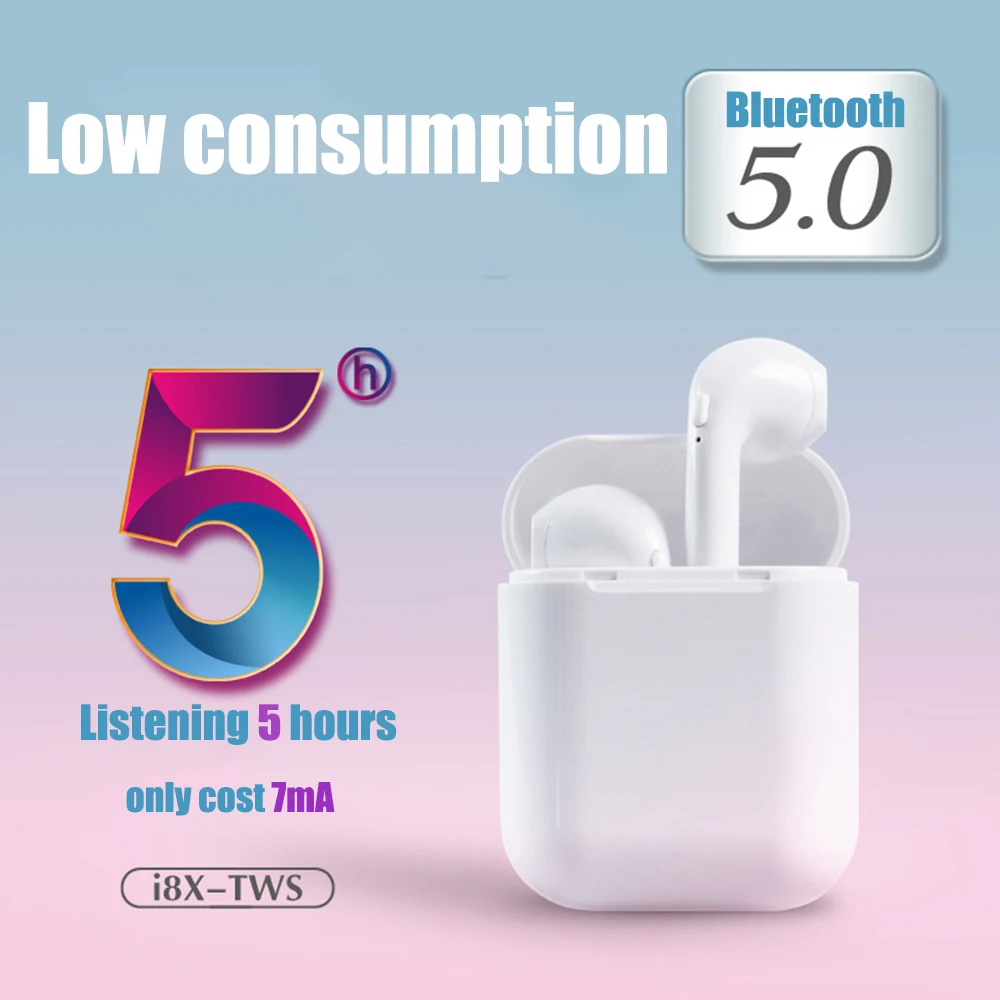 

Wireless Headset Bluetooth Earpieces IX8 Tws Earbuds Twins Earphone With Charging Box Earphones Bluetooth Earbud Earpiece Casque