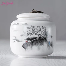 Китайская керамическая чайная коробка красивая и элегантная, она имеет декоративное значение для всех видов сухофруктов moisture-pro