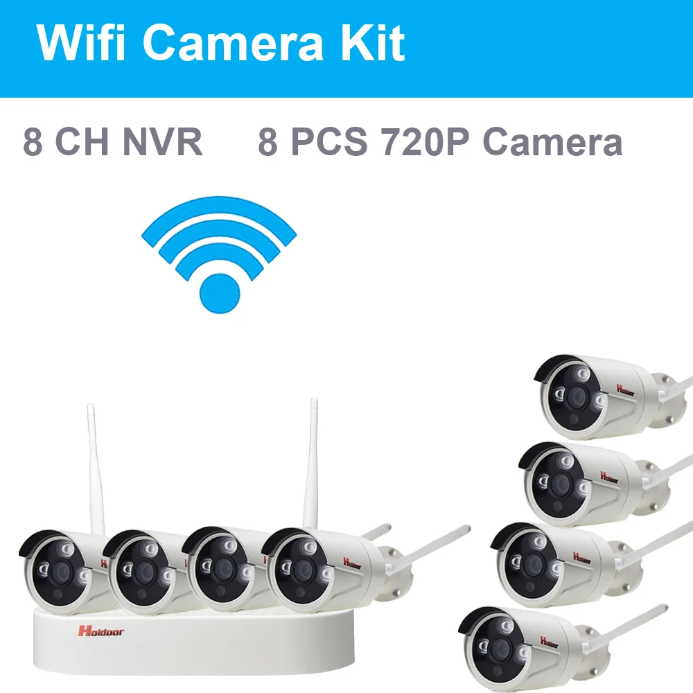 CCTV System 720P 8CH HD Wireless kit IR Night Vision IP Camera wifi CCTV Camera kit Home Security System video Surveillance