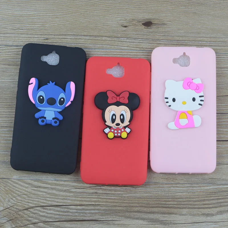 

Cute Cartoon Silicone Case for Huawei Honor 4C Pro Cases Stitch Hello Kitty Minnie Cat Soft TPU Phone Cover for Huawei Honor 4C