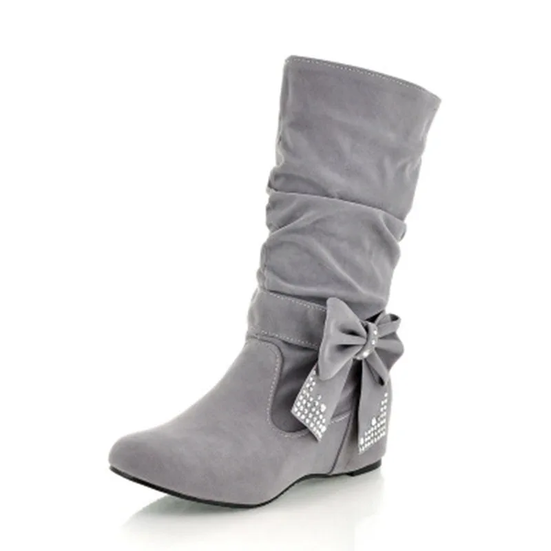 Chaud rouge Noir Fourrure Neige Démarrage Femme jaune Mode Solide D'hiver De Casual Bottes À Femininas Avec gris Femmes Botas Chaussures SzMpGLqVU