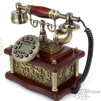 

Ye are the top antique European Garden retro telephone landline telephone landline phone home office Decoration home art backlit