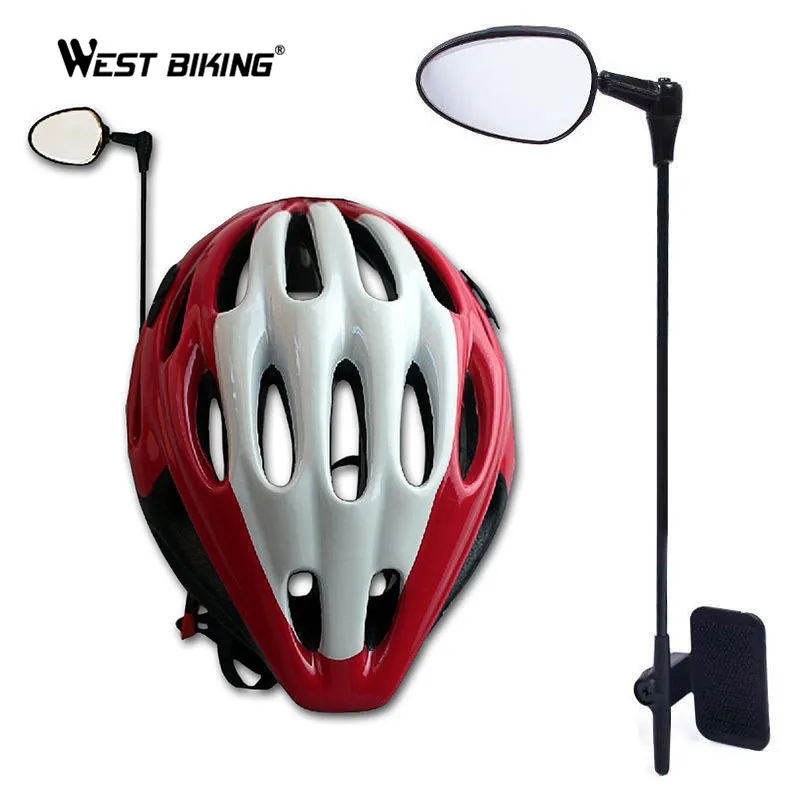 WEST BIKING-espejo retrovisor Universal telescópico para casco de bicicleta, retrovisor de seguridad motocicleta - Deportes y entretenimiento