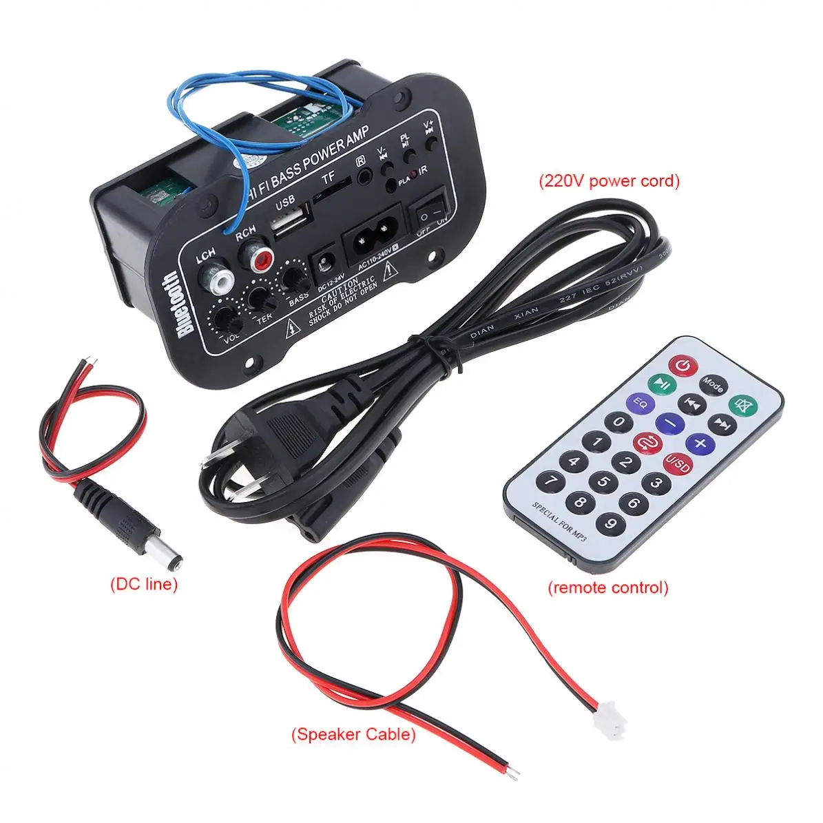 5 дюймов Универсальный 25 Вт Hi-Fi Bluetooth автомобильный аудио усилитель мощности Авто fm-радиоприемник поддержка/SD/USB/DVD/MP3 вход