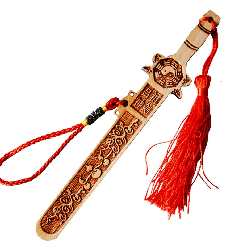 Feng Shui Tai Chi Eight Diagrams The Peach carving Wood Sword Handicraft Home Carving Decoration Accessories Decor Feng Shui Tai Chi Eight Diagrams The Peach carving Wood Sword Handicraft Home Carving Decoration Accessories Decor