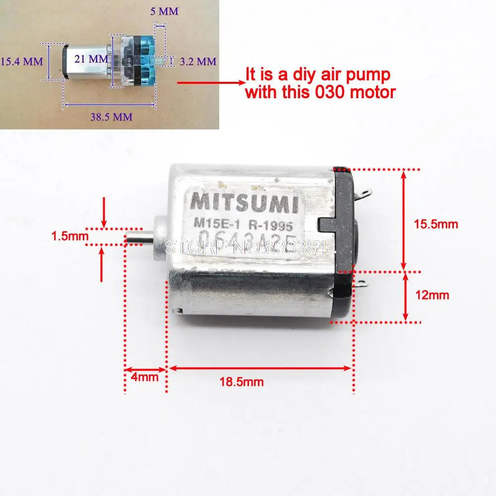5pcs Japan 030 DC motor Micro-pump motor 3-6 V DC micro motors