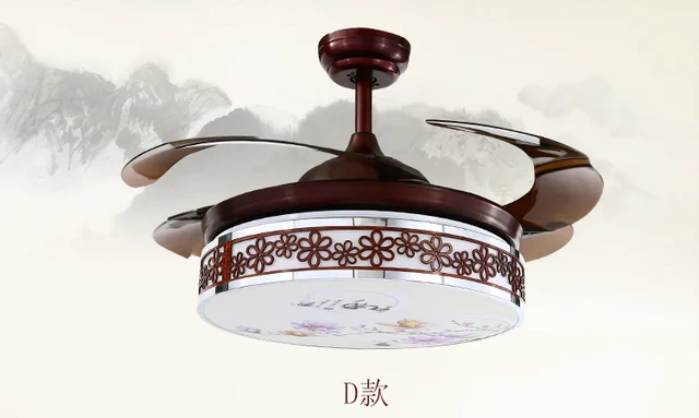 Retro Ceiling Fan Lights Led Chinese Restaurant Living Room With Retro Ceiling Fan Lights Led Chinese Restaurant Living Room With Light 42inch Remote Control Mute Stealth