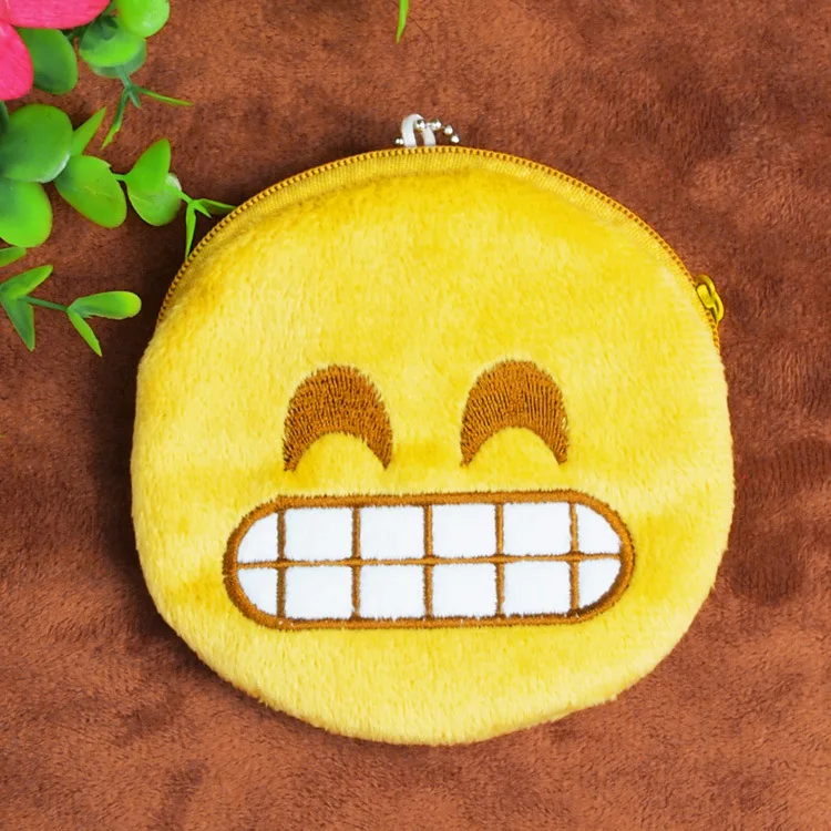 Emotion Icon Coin purse kids smileys kawaii bag coin pouch children's