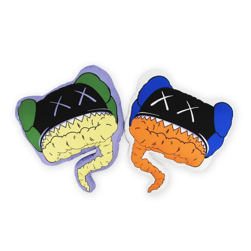 RON KAWS Original Fake Kaws Pillow Cushion Blue Worldwidein Action