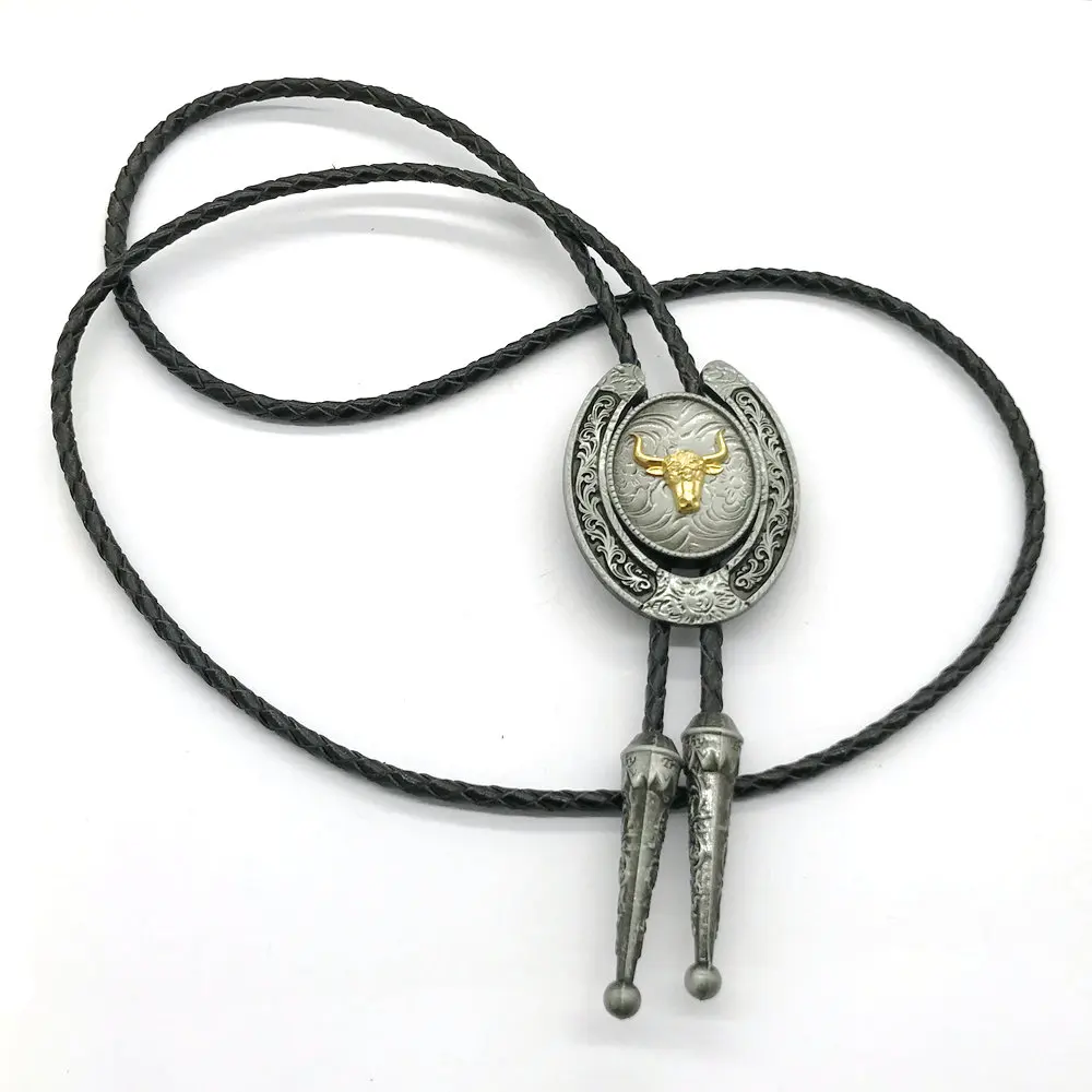 U-образный Западный Орел Боло галстук кулон ожерелье Металл для женщин ковбойский Кожаный Галстук мужское ожерелье ювелирные изделия
