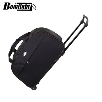 

Bomlight Thick Style Rolling Suitcase Trolley Luggage Women&Men Travel Bags Suitcase With Wheels Fashion Waterproof Luggage Bag