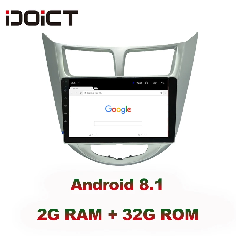 Sale IDOICT Android 8.1 IPS 2G+32G 8 CORE Car DVD Player GPS Navigation Multimedia For Hyundai Accent Verna Solaris Radio 2010-2017 1 Sale IDOICT Android 8.1 IPS 2G+32G 8 CORE Car DVD Player GPS Navigation Multimedia For Hyundai Accent Verna Solaris Radio 2010-2017 1
