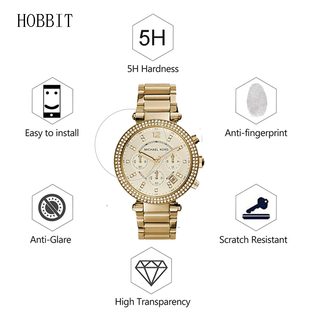 3Pack For Michael Kors MK5354 MK5353 5H Nano Explosion-proof Screen Protector High Definition Anti-shock Smart Watch Film