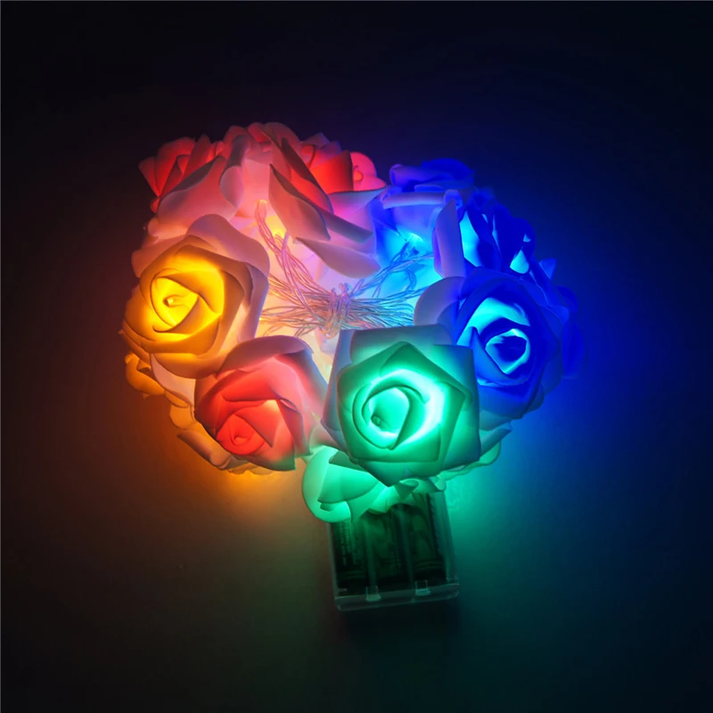 BOCHSBC Romantic Rose Flower Strip Light for Bedroom Living Room Fairy Lighting Decoration Wedding Valentine's Day BirthdayParty BOCHSBC Romantic Rose Flower Strip Light for Bedroom Living Room Fairy Lighting Decoration Wedding Valentine's Day BirthdayParty
