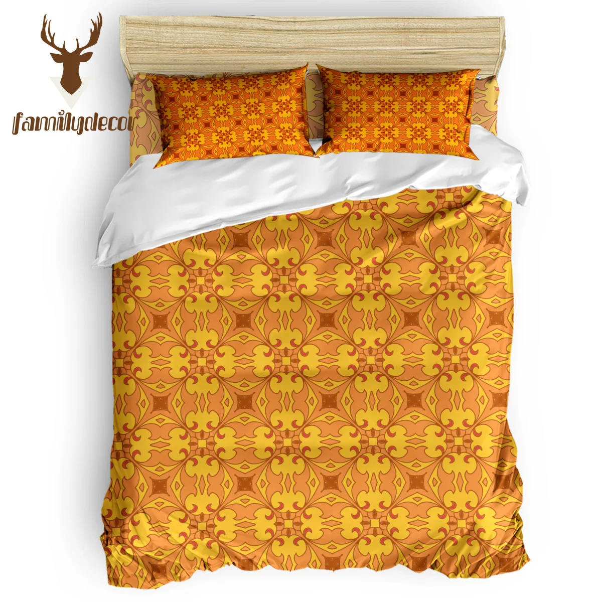 FamilyDecor Ethnic warmth pattern Bedding Set Luxury Comforter Sets 3D King Size Red Blue Cotton DHL Free Shipping | Дом и сад