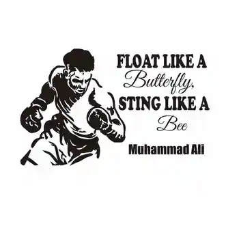 

DCTAL Boxing Muhammad Ali Glove Sticker Kick Boxer Play Car Decal Free Combat Posters Vinyl Striker Wall Decals Parede Decor