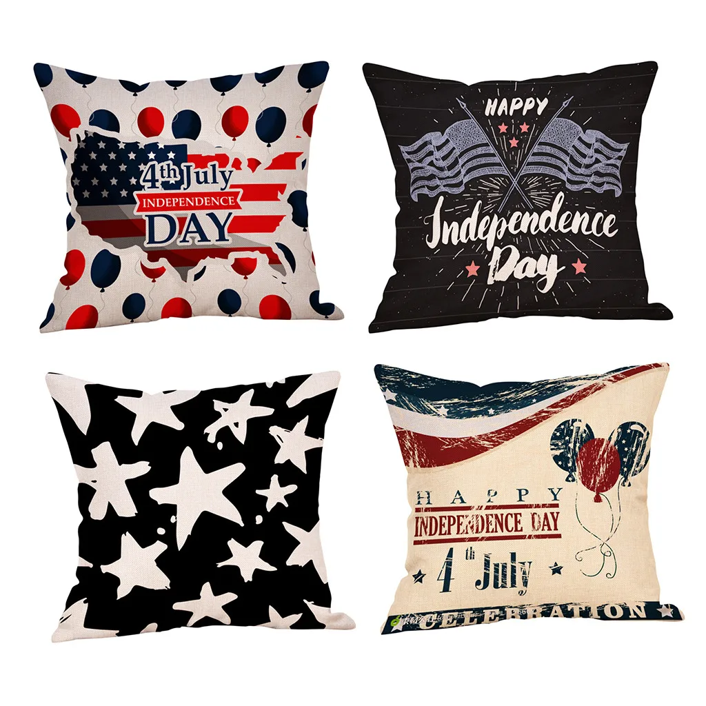 

Gacsidy Store dakimakura 4Pcs pillowcase Independence Day Style Throw Pillowcase Pillow Covers