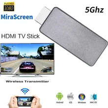 Mira экран C1 5 ГГц беспроводной HDMI Wifi Дисплей приемник Ключ ТВ палка экран зеркало Miracast Airplay DLNA для Android IOS Mac