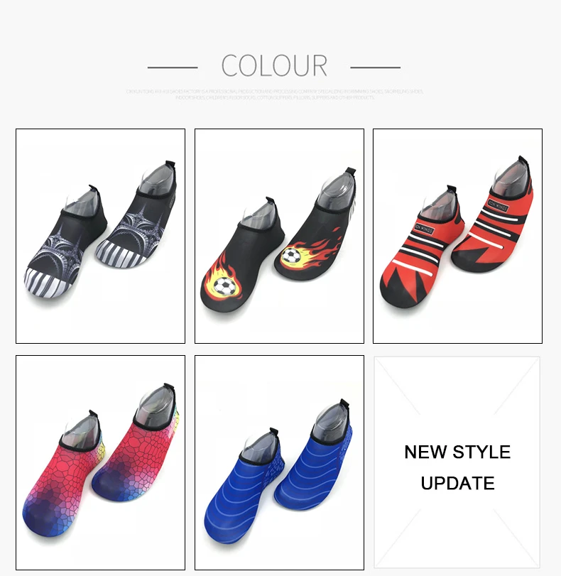 1 (14)Children Swimming Socks Quick-Drying Skin Shoes Aqua Shoes Beach Water Sport Shoes Flat Seaside Kids' Sneakers Shoes