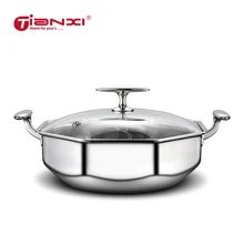 28 см запас горячий горшок толстый домашний горячий горшок большая электромагнитная плита большой набор мыла горшки плита 304 нержавеющая сталь горшок TG59