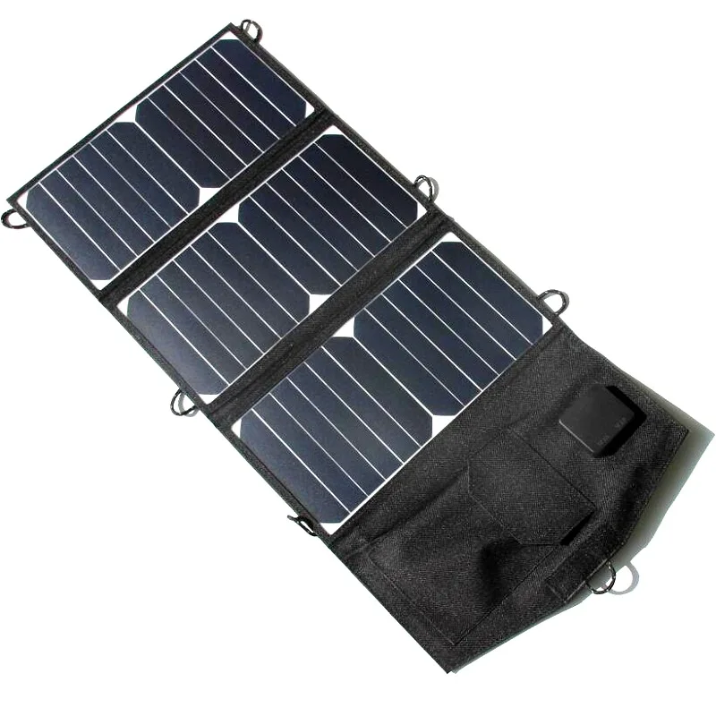  21W high efficiency Outdoor folding Solar Panel USB Output Portable Foldable Power Bank waterproof 
